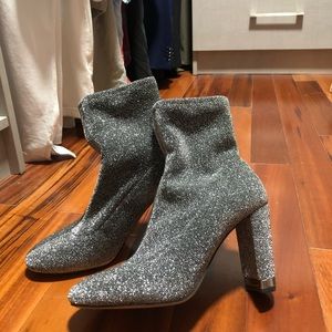 Michael Kors Mandy Stretch sparkly boot